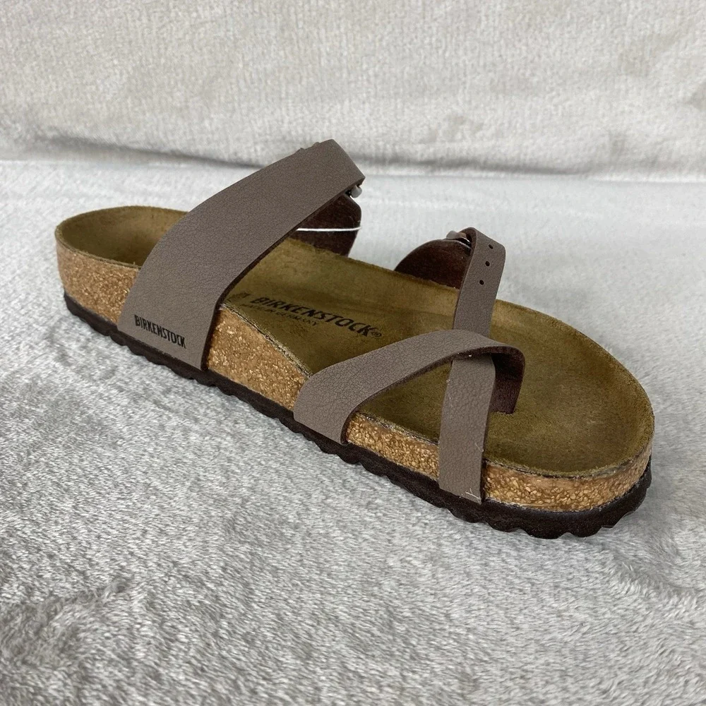 Birkenstock Mayari Sandals Womens US 10 EU 41 Mocca Birko-Flor Regular Fit NEW